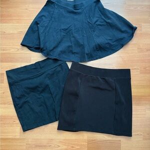 Elegant Black Women's Skirt Set